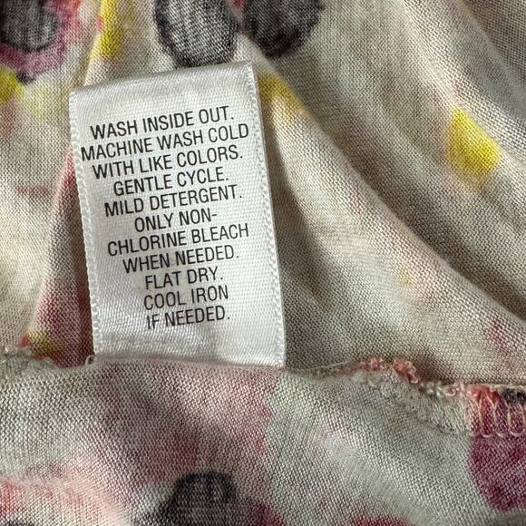 Simply Vera Vera Wang Large Top Abstract V-Neck Long Sleeve Stretch Lightweight - Picture 8 of 8